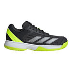 adidas Tenisová obuv adidas Courtflash Obuv Na Všechny Povrchy Děti-Černá,Limetková