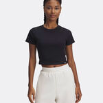 Tenisové Oblečení Under Armour Ua Rival Rib Baby Tee-Blk