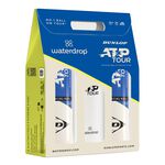 Tenisové Míče Dunlop ATP Tour 2x 4PET + Waterdrop Promotion Package