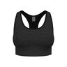 Seamless Medium Padded Sportovní Podprsenka Dámy-Černá