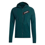 adidas Oblečení adidas Terrex TRK ClimaWarm Fleece Běžecká Bunda Muži-Zelená