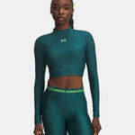 Under Armour S dlouh&yacute;m ruk&aacute;vem Under Armour HeatGear Crop Mock S dlouh&yacute;m ruk&aacute;vem D&aacute;my-zelen&aacute;, zelen&aacute;