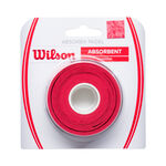 Wilson Vrchn&iacute; omot&aacute;vky Wilson Pro Overgrip 3ks v baleni - červen&aacute;