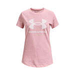 Under Armour Oblečení Under Armour Sportstyle Logo Tričko Dívky - růžová, bílá