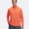 Tech Textured Half-Zip S Dlouh&yacute;m Ruk&aacute;vem Muži-Oranžov&aacute;