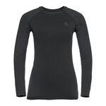 Odlo Oblečen&iacute; Odlo Performance Warm Eco BI Top Crew Neck S Dlouh&yacute;m Ruk&aacute;vem D&aacute;my-Čern&aacute;,Antrazitov&aacute;