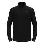 Odlo Oblečení Odlo Essential Ceramiwarm 1/2 Zip Běžecké Tričko Muži - Černá
