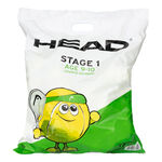 HEAD Tenisov&eacute; m&iacute;če HEAD Stage 1 Green 12ks v  pytli 