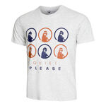 Quiet Please Oblečení Quiet Please Retro Monkey Tričko Muži - světle šedá, vícebarevné