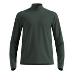 Odlo Oblečení Odlo Essential Thermal Midlayer 1/2 Zip Běžecké Tričko Muži-Olivová