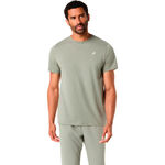 ASICS Běžeck&eacute; tričko ASICS Spiral Embroidery Běžeck&eacute; tričko Muži-zelen&aacute;