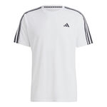adidas Oblečení adidas Essentials Train 3-Stripes Training Tričko Muži-Bílá,Černá