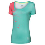 BIDI BADU Oblečení BIDI BADU Amari Tech Round-Neck Tričko Dámy-Mint,Korálová
