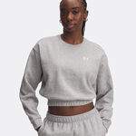 Under Armour Oblečení Under Armour Rival Fleece Piped Crew Mikina Dámy-Světle Šedá