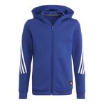 adidas Oblečení adidas Freelift 3-Stripes Mikina s kapucí Chlapci - modrá, bílá