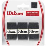 Wilson Vrchní omotávky Wilson Advantage Overgrip 3ks V Baleni-Černá