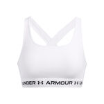 Under Armour Oblečení Under Armour Crossback Mid Sportovní podprsenka Dámy - bílá, černá