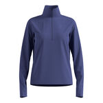 Odlo Oblečen&iacute; Odlo Essential Thermal Midlayer 1/2 Zip Běžeck&eacute; Tričko D&aacute;my-Modr&aacute;