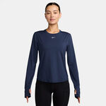 Nike Oblečení Nike One Classic Dri-FIT S dlouhým rukávem Dámy - tmavě modrá, bílá