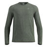 Essential Seamless Crew Neck S dlouh&yacute;m ruk&aacute;vem Muži-olivov&aacute;