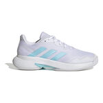 adidas Tenisová obuv adidas CourtJam Control Obuv Na Koberce Dámy-Bílá,Tyrkysová