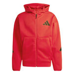 adidas Oblečení adidas Z.N.E. Full Zip Mikina s kapucí Muži - červená, 