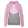 Salia Lifestyle Hoody Dámy-Růžová,Světle Šedá