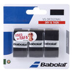 Babolat Vrchní omotávky Babolat VS Grip Original 3ks V Baleni-Černá