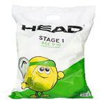 Tenisové Míče HEAD 72B HEAD STAGE 1 - GREEN - Polybag
