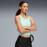 Puma Oblečení Puma Raceday Ultraform Crop Běžecké Tričko Dámy-Zelená