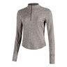 Swift Half-Zip Běžecké tričko Dámy - hnědá, 