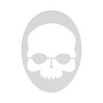 Prince Příslušenství pro rakety Prince Skull Stencil Šablona Pro Vykreslení Loga-Bílá