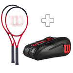 Sada Raket Wilson 2x Clash 100 V2.0 plus Schlägertasche