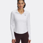 Tenisové Oblečení Under Armour Motion 1/2 Zip Emea-Blk