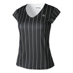 Tennis-Point Oblečení Tennis-Point Stripes Tričko Special Edition Dámy-Černá,Bílá