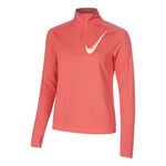Nike Oblečení Nike Swoosh Half-Zip Běžecké tričko Dámy - berry, 