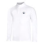 Quiet Please Oblečení Quiet Please Big Serve 1/4 Zip S Dlouhým Rukávem Muži-Bílá