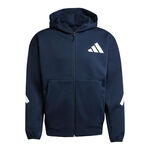 adidas Oblečení adidas Z.N.E. Full Zip Mikina S Kapucí Muži-Tmavě Modrá