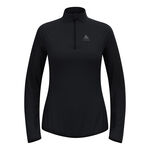 Odlo Oblečení Odlo Zeroweight Warm Mid Layer 1/2 Zip Běžecké Tričko Dámy-Černá