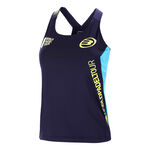 Bullpadel Oblečení Bullpadel T-Shirt Sportovní tílko Dámy - tmavě modrá, žlutá