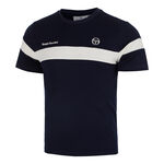 Sergio Tacchini Tenisov&eacute; oblečen&iacute; Sergio Tacchini Leone PL Tričko Muži - tmavě modr&aacute;, b&iacute;l&aacute;