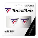 Tecnifibre Př&iacute;slu&scaron;enstv&iacute; pro rakety Tecnifibre Logo Damp Tricolore Tlum&iacute;tko Vibrac&iacute;-B&iacute;l&aacute;,Modr&aacute;