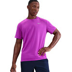 Nike Oblečení Nike Miler Běžecké Tričko Muži-Fialová,Stříbrná