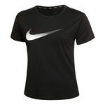 Nike Oblečení Nike Dri-Fit One Swoosh HBR Běžecké Tričko Dámy-Černá