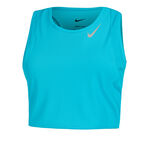 Nike Běžeck&yacute; top Nike Dri-Fit Fast Crop Běžeck&eacute; Tričko D&aacute;my-Tyrkysov&aacute;