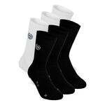 Tenisové Oblečení BIDI BADU Matayo Crew Tech Socks 6 Pack - black/white