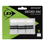 Dunlop Vrchní omotávky Dunlop Gecko-Tac 3ks V Baleni-Bílá