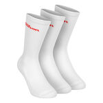 Wilson Oblečení Wilson Crew Logo Tenisové ponožky Unisex - bílá, 