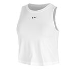 Nike Oblečen&iacute; Nike One Classic Dri-FIT Crop Sportovn&iacute; T&iacute;lko D&aacute;my-B&iacute;l&aacute;