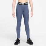 Nike Oblečení Nike Pro Těsné Dívky - blaugrau, černá